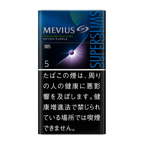 MEVIUS PREMIUM MENTHOL OPTION PURPLE 5 100s SLIMS 5mg