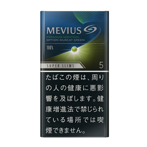 mevius premium menthol option muscat green 5 100s slims 5mg