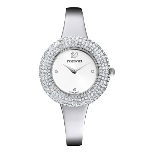 Crystal Rose Watch, Metal bracelet, Silver tone, Stainless steel 5483853