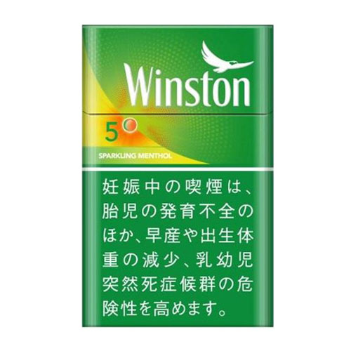 winston sparkling menthol 5 ks box 5mg: 香烟免税店 jal dutyfree