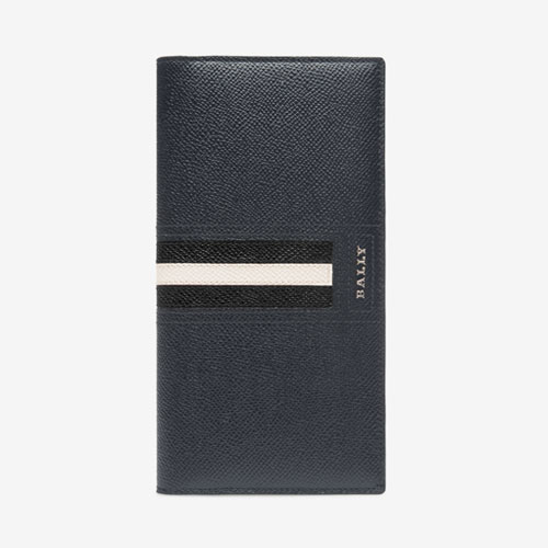 【SALE】Taliro Leather Continental Wallet In Navy 6218069