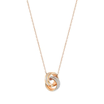 【SALE】Further Pendant, Small, White, Rose gold plating 5259154